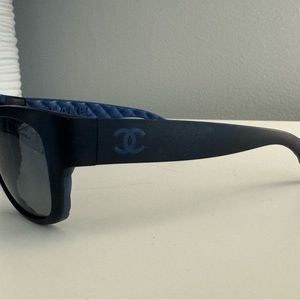 Polarized Chanel sunglasses.  100% authentic.   Black and blue
